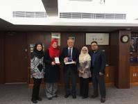 The delegation from the Faculty of Computer Science and Information Technology at Universiti Malaysia Sarawak visited the College on 11 April.
